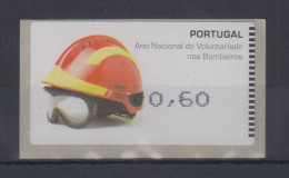 Portugal 2008 ATM Feuerwehr-Helm Amiel Mi-Nr. 62.2e Wert 60 ** - Timbres De Distributeurs [ATM]