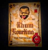 ETIQUETTE DE RHUM  MARTINIQUE   ENTREPRISE COURTIN - Rum