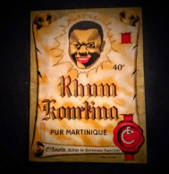 ETIQUETTE DE RHUM  MARTINIQUE   ENTREPRISE COURTIN - Rhum