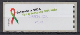 Portugal 2006 ATM AIDS-Bekämpfung Monétel Mi.-Nr. 57f Wert AZUL 0,45 **  - Vignette [ATM]