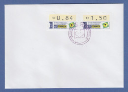 Brasilien ATM Frankfurter Buchmesse 1994 Mi.-Nr. 6 Satz 84 - 150 Auf Brief So.-O - Franking Labels