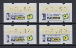 Brasilien ATM Frankfurter Buchmesse 1994, Mi.-Nr. 6, Satz 0,84-1,50-2,14-2,80 ** - Affrancature Meccaniche/Frama