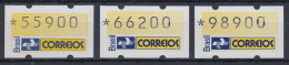 Brasilien Klüssendorf-ATM 1993 Postemblem Mi-Nr 4 Satz 55900 - 66200 - 98900 ** - Automatenmarken (Frama)