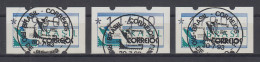 Brasilien 1993 Sonder-ATM BRASILIANA'93 Mi.-Nr. 5 Satz 9600-11400-17000 Mit ET-O - Franking Labels