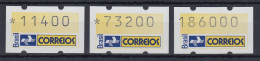 Brasilien Klüssendorf-ATM 1993 Postemblem Mi-Nr 4 Satz 11400 - 73200 - 186000 ** - Vignettes D'affranchissement (Frama)