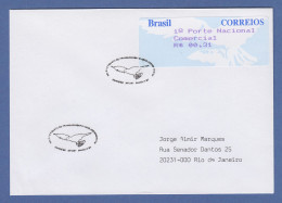 Brasilien Procomp ATM 1997, 4-stellig, Wert 00,31 Auf Adress. FDC   SELTEN ! - Franking Labels