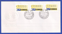 Brasilien 1993 ATM Postemblem Satz 30200-35800-53400 Auf  FDC Mit O 1.11.93 - Franking Labels