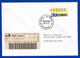 Brasilien 1993 ATM Postemblem Wert 48000 Auf Inlands-R-FDC Mit ET-O 30.7.93 - Automatenmarken (Frama)