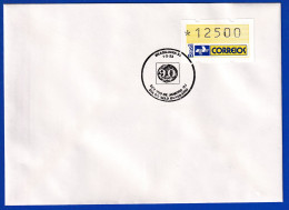 Brasilien 1993 ATM Postemblem Wert 12500 Auf Umschlag Mit Sonder-O 1.8.93 - Automatenmarken (Frama)