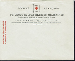 France. Enveloppe Neuve Société Française Croix Rouge, Secours Aux Blessés. Aide à Combattre La Tuberculose. - Red Cross