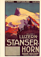 LUZERN , STANSER - HORN , SCHWEIZ - FERROCARRIL  , TRAINS , RAILWAYS , LOCOMOTIVE , TRAIN , BAHN - Obras De Arte