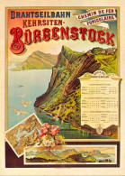 KEHRSITEN - BÜRGENSTOCK , DRAHTSEILBAHN   - FERROCARRIL  , TRAINS , RAILWAYS , LOCOMOTIVE , TRAIN , BAHN - Ouvrages D'Art