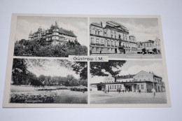 Postkarte Güstrow I.Meckl. -Schloß, Rathaus, Rosengarten, Bahnhof, S/w, 1940, Orig. Gelaufen, II- - Guestrow