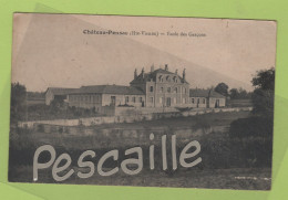 87 HAUTE VIENNE - CP CHATEAU-PONSAC - ECOLE DES GARCONS - EDITEUR H MOULY ? - ECRITE - Chateauponsac