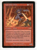 MAGIC The GATHERING  "LACCOLITH TITAN"---NEMESIS (MTG--159-4) - Carte Rosse