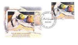 Polynésie Française -Enveloppe FDC Premier Jour D'émission-Gauguin PAPEETE 16 Octobre 2009 Nature Morte Aux Pommes - FDC