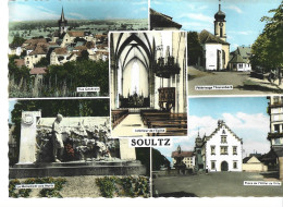 (68) SOULTZ Multivue  Place De Hotel De Ville Monument Aux Morts ( Haut Rhin) - Soultz