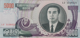 Billete De Banco De COREA DEL NORTE - 5000 Won, 2006  Sin Cursar - Corea Del Norte