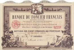 Titre De 1922 - Banque Du Foncier Français - Déco - Bank & Insurance