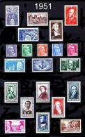 FRANCE - Année Complète 1951 - N° 878 à 918 - Neufs N** - Très Beaux - 1950-1959