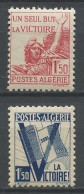 ALGERIE 1943 N° 198/199 ** Neufs  MNH Superbes C 1.50 € Pour La Victoire Mariane Drapeau Flag - Neufs