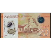 NICARAGUA  - 20 CORDOBAS - 08/04/2019 - POLYMER - TORTUE - Nicaragua