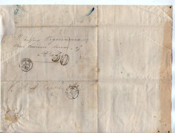 TB 4611 - 1861 - Lettre Du Trésor Public De VERSAILLES Pour M. VIGOUROUX à PARIS Et Elève à L' Ecole De SAINT - CYR - 1849-1876: Période Classique