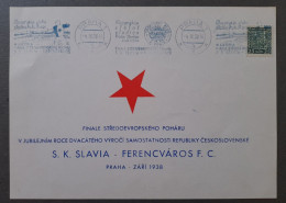 CESKA TCHEQUE TCHEQUIE 1938  SLAVIA FERENCVAROS Blue Finale Day FOOTBALL FUSSBALL SOCCER CALCIO FOOT FUTBOL Voetbal - Cartas & Documentos