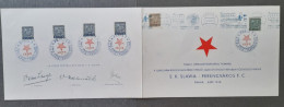 CESKA TCHEQUE TCHEQUIE 1938 A + B + C + D SLAVIA FERENCVAROS Blue Finale Day FOOTBALL FUSSBALL SOCCER CALCIO FOOT FUTBOL - Lettres & Documents