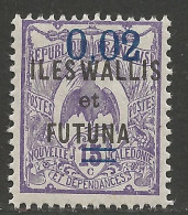 WALLIS ET FUTUNA  N° 27 W étroit NEUF*  LEGERE TRACE DE CHARNIERE   / Hinge  / MH - Ungebraucht