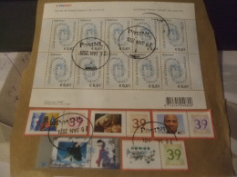 Nederland Dienstzegel In Velletje VD60 Gebruikt Op Papier En Wat Extra Zegels Met Tab Gratis - Service