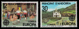 SALE!!! ANDORRA ESPAÑOLA SPANISH ANDORRE 1981 EUROPA CEPT FOLKLORE 2 Stamps Set MNH ** - 1981