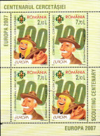 ROMANIA  2007  MNH  "EUROPA SCOUTING" - 2007