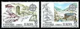 SALE!!! ANDORRA ESPAÑOLA SPANISH ANDORRE 1983 EUROPA CEPT INVENTIONS 2 Stamps Set MNH ** - 1983