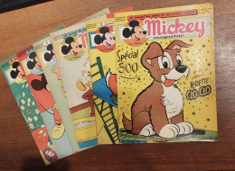 Mickey Magazine - 6 Numéros - Walt Disney - 1956 - Ch.-L. Souvelier - Other & Unclassified