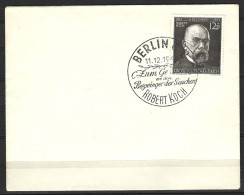 DEUTSCHES REICH - BRIEFUMSCHLAG MIT BRIEFMARKE UND SONDERSTEMPEL ZUM GEDENKEN AN ROBERT KOCH AM 11.12.1944 - Enveloppes