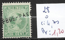 INDES NEERLANDAISES 28 Oblitéré Côte 4.70 € - Niederländisch-Indien