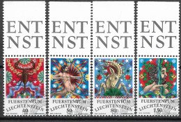 1978  Liechtenstein   Mi. 713-6 Used   Tierkreiszeichen - Oblitérés