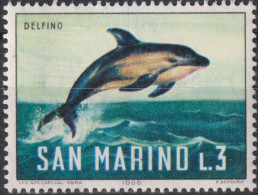 1966 San Marino ** Mi:SM 871, Sn:SM 645, Yt:SM 678, Common Dolphin (Delphinus Delphis), Meeresleben - Ungebraucht