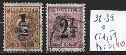 INDES NEERLANDAISES 38-39 Oblitérés Côte 1.50 € - Niederländisch-Indien