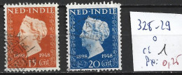 INDES NEERLANDAISES 328-29 Oblitérés Côte 1 € - Niederländisch-Indien