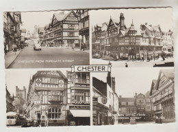 CPSM CHESTER (Angleterre-Cheshire) - 4 Vues - Chester