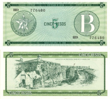 Cuba / 5 Pesos / 1985 / P-FX7(a) / UNC - Cuba