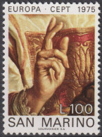 1975 San Marino ** Mi:SM 1088, Sn:SM 858,Yt:SM 891,The Blessing Of St. Marinus, By Guercino (Francesco Barbieri, C.E.P.T - Unused Stamps