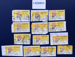 España Spain 1996, LITERATURA CERVANTES, ATM MOBBA, COLECCIÓN, PAPEL SEMI FOSFORESCENTE, Diferente Franqueo - Machine Labels [ATM]