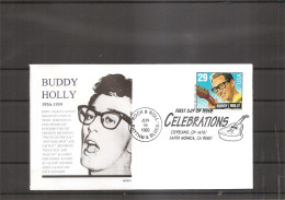 Chanteurs - Buddy Holly ( FDC Des USA De 1993 à Voir) - Cantantes