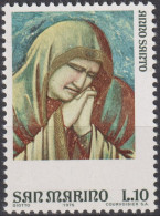 1975 San Marino ** Mi:SM 1090, Sn:SM 860, Yt:SM 893, The Lamentation, Frescoes By Giotto - Unused Stamps