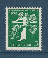 Suisse - YT N° 333 ** - Neuf Sans Charnière - 1939 - Nuovi