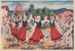 TI - Lot De 9 Cartes - Différentes Folkore Basque - Musique , Danse , Pelote , - Verzamelingen & Kavels