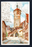 Allemagne. Rothenburg Ob Der Tauber. Klingentor ( Achevée Vers 1400, Elle Servait De Château D'eau). 1901 - Rothenburg O. D. Tauber